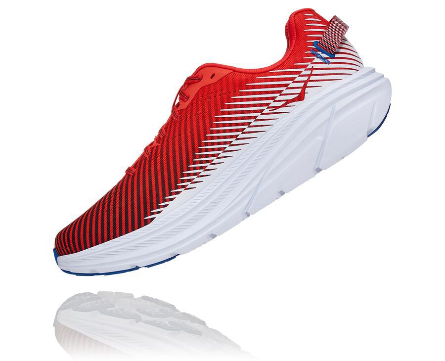 Hoka One One Koşu Ayakkabısı Erkek Kırmızı/Beyaz - Rincon 2 - BA9375286